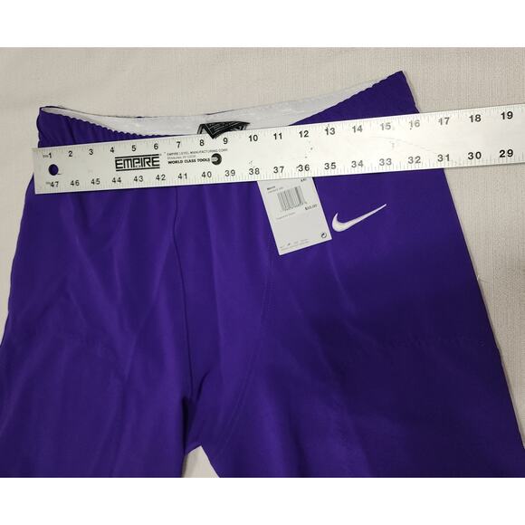 Nike Men's Football Tights Shorts Purple SIZE XXL L19'' x W32'' - Picture 7 of 8